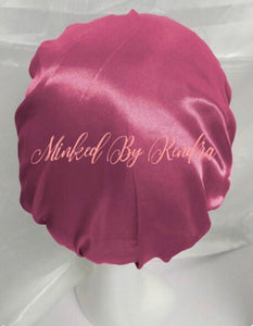 Pink Satin Bonnet